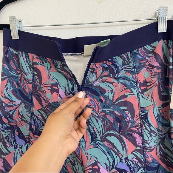 NEW Anthropologie Samia Printed Zip Up Jogger Pant Medium - Picture 5 of 8